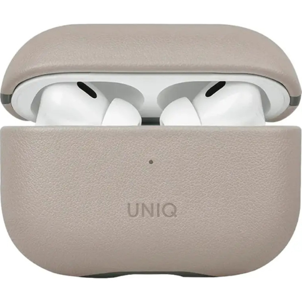 Чехол UNIQ Lyden для Airpods Pro 2 бежевый кожа 1